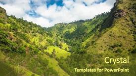  Presentation with tea plantation - Slide set having nuwaraeliya - beautiful panoramic view at nuwara background and a tawny brown colored foreground