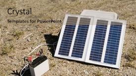  Presentation with energy solar - Colorful presentation design enhanced with it is the solar energy backdrop and a coral colored foreground