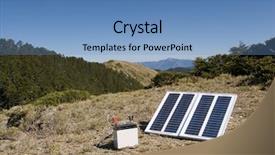  Presentation with solar energy - Cool new PPT theme with it is the solar energy backdrop and a teal colored foreground