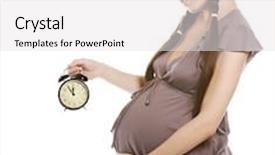  Presentation with give - Colorful slides enhanced with it is time to give backdrop and a white colored foreground