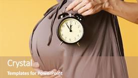  Presentation with give - Colorful PPT theme enhanced with it is time to give backdrop and a coral colored foreground