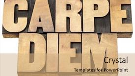  Presentation with existential - PPT theme featuring existentialism - enjoy life before it is background and a coral colored foreground