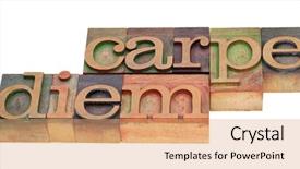  Presentation with existential - Slide deck enhanced with existentialism - enjoy life before it is background and a coral colored foreground