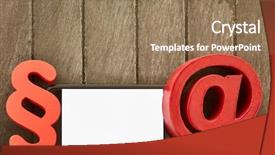  Presentation with law media - Colorful theme enhanced with it law and media law backdrop and a coral colored foreground