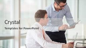  Presentation with work goals - PPT layouts enhanced with it professional - team work goals background and a white colored foreground