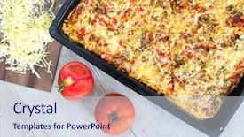  Presentation with next - Cool new presentation theme with it ready to be serve backdrop and a sky blue colored foreground