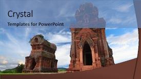  Presentation with history vietnam - Audience pleasing slides consisting of it towers qui nhon vietnam backdrop and a teal colored foreground