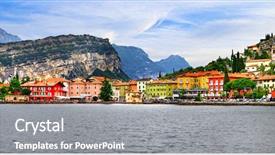  Presentation with beautiful scenery of kuala lumpur - Slide deck consisting of italia - alpine scenery - beautiful lake background and a gray colored foreground