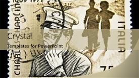  Presentation with italia - Amazing slides having italia-circa-1989-stamp-printed backdrop and a coral colored foreground