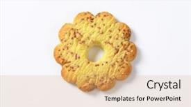  Presentation with cookie - Slide deck enhanced with italian-butter-cookie-canestrelli background and a coral colored foreground