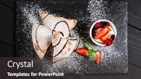  Presentation with ice cream cake - Audience pleasing presentation consisting of italian-cake-withe-ice-cream backdrop and a dark gray colored foreground