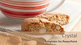  Presentation with cookies - PPT theme having pencil dart with arrow isolated on the white background and a white colored foreground