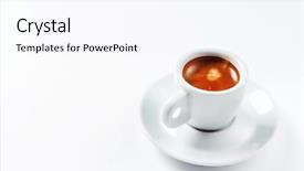  Presentation with cup coffee - Audience pleasing slides consisting of italian cappuccino - cup of coffee backdrop and a pink colored foreground