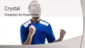  Presentation with italian - Beautiful presentation theme featuring italian celebration - fan celebrating on white background backdrop and a white colored foreground