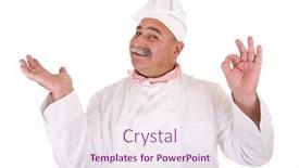  Presentation with history renaissance italian - Cool new presentation design with italian chef backdrop and a sky blue colored foreground