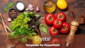  Presentation with italian cuisine - Amazing presentation having italian-cuisine-ingredients-garden-tomatoes backdrop and a tawny brown colored foreground