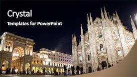  Presentation with gallery - Colorful slide deck enhanced with vittorio emanuele ii gallery backdrop and a black colored foreground