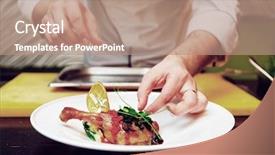  Presentation with chip - Colorful slide set enhanced with  backdrop and a  colored foreground