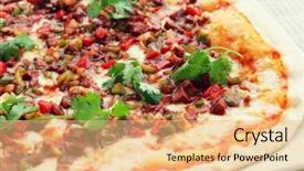  Presentation with hot sauce - Presentation design consisting of  background and a  colored foreground