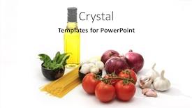  Presentation with italian food - Cool new presentation with basil oil - italian food ingredients theme backdrop and a white colored foreground