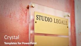  Presentation with lawyer - Slides featuring italian lawyer background and a coral colored foreground