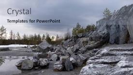  Presentation with italian - Slide deck featuring italian-marble-quarry-in-ruskeala background and a light blue colored foreground