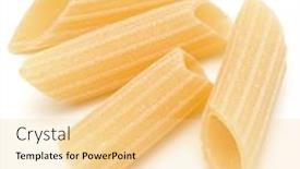  Presentation with penne pasta - PPT theme enhanced with italian-pasta-isolated-over-white background and a  colored foreground