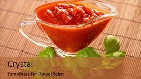  Presentation with gluten free food various pasta - Beautiful presentation theme featuring italian pasta tomato sauce backdrop and a red colored foreground