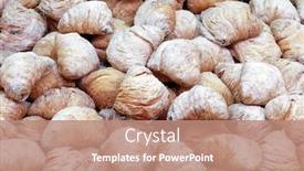  Presentation with italian food - Presentation theme consisting of italian-pastries-sfogliatelle-typical-neapolitan background and a coral colored foreground