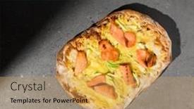  Presentation with salmon - Theme enhanced with italian-pizza-with-salmon background and a yellow colored foreground