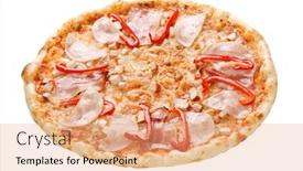  Presentation with italian - Slides enhanced with italian-pizza background and a coral colored foreground