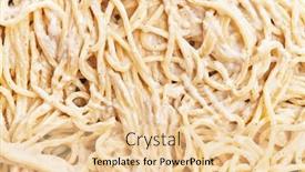  Presentation with pasta sauce - PPT theme consisting of italian-spaghetti-pasta-with-carbonara background and a lemonade colored foreground