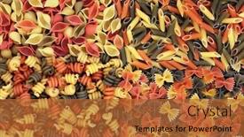  Presentation with dried food - Slide deck enhanced with italian-tricolore-dried-pasta-abstract background and a red colored foreground