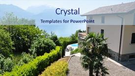  Presentation with italy - PPT layouts consisting of italian village - lake como italy background and a sky blue colored foreground