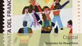  Presentation with postage - Beautiful slides featuring italy-circa-1977-a-stamp backdrop and a  colored foreground