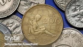  Presentation with italy - Amazing PPT theme having italy emblem of the 1980 backdrop and a coral colored foreground