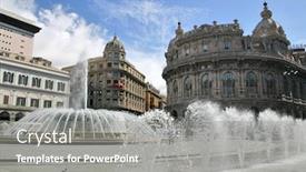  Presentation with italy - Colorful theme enhanced with italy genova backdrop and a gray colored foreground