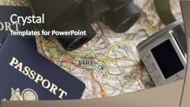  Presentation with ready - Slide set enhanced with italy map - two passports ready background and a tawny brown colored foreground