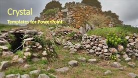  Presentation with prehistoric - Theme having italy prehistorical monument bronze age background and a tawny brown colored foreground