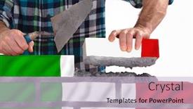  Presentation with rebuild - Presentation design enhanced with italy-rebuild-italian-flag-brick background and a lemonade colored foreground