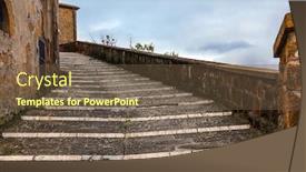  Presentation with eco friendly city - PPT layouts having italy-southern-tuscany-the-tufa background and a tawny brown colored foreground