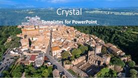  Presentation with travel - Slides featuring italy-travel-and-landmarks-famous background and a teal colored foreground