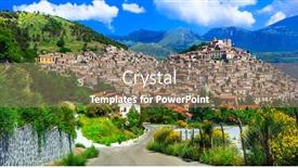  Presentation with italy - Presentation theme with italy-travel-one-ofthe background and a coral colored foreground