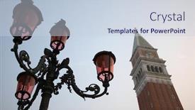  Presentation with venice - Slide set enhanced with italy-venice-san-giorgio-maggiore background and a lemonade colored foreground