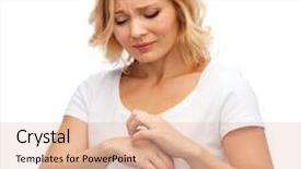  Presentation with dermatology - Slides having itch - people healthcare dermatology allergy background and a lemonade colored foreground