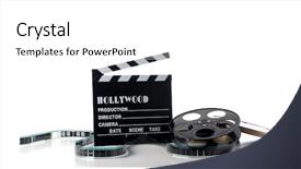  Presentation with movie reel - Amazing PPT layouts having items on a white background backdrop and a white colored foreground