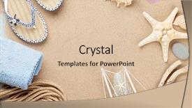  Presentation with space travel - Colorful PPT theme enhanced with vacation items on sea sand backdrop and a lemonade colored foreground