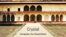  Presentation with agra - Slide set with itmad-ud-daulah's tomb at agra uttar pradesh india background and a lemonade colored foreground