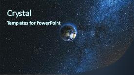  Presentation with space universe - Beautiful theme featuring its axis in black universe backdrop and a wine colored foreground