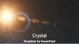  Presentation with sun star - Beautiful slide deck featuring its axis in black universe backdrop and a dark gray colored foreground